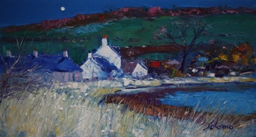 Moonrise Kilchattan Isle of Bute 10x18